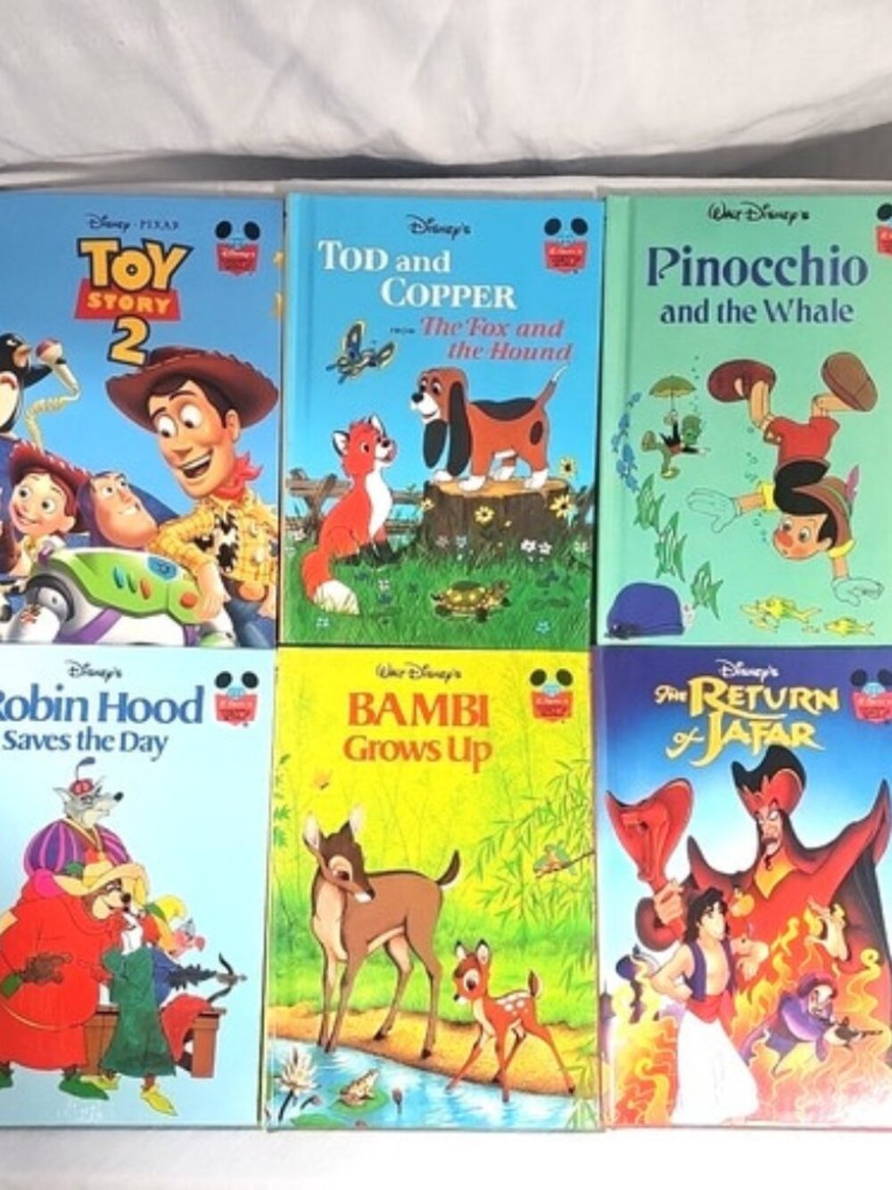 Disney's Wonderful World of Reading -Lot of 6-Vintage